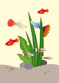 가상 어항!(연노랑)