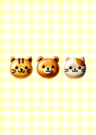 かわいいアニマルドーナツ-yellow-