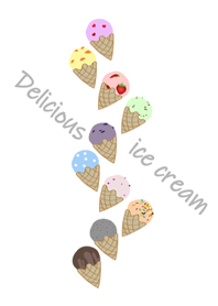 Summer fun ice cream
