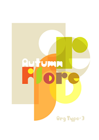 Autumn color typography 3