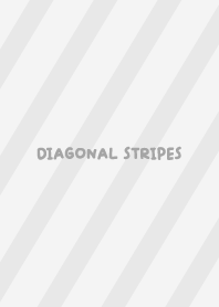 Diagonal Stripes - Vintage Gray