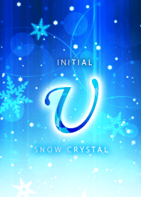 Initial "U"_Snow crystal