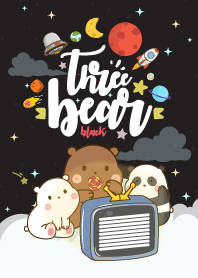 Bear Space Galaxy Black