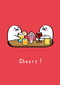怠け者シールズ˙飲む酒!(真っ赤)
