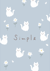 Cute cats and flowers, Scandinavian8.