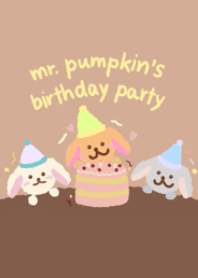 mr.pumpkin birthday party