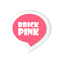 Brick Pink Button In White V.3 (JP)