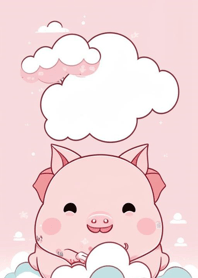 Happy pink pig qeLfl