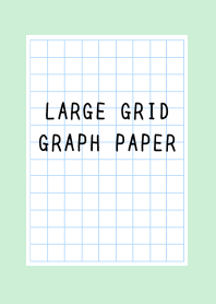 LARGE GRID GRAPH PAPER/LIGHT MINT GREEN