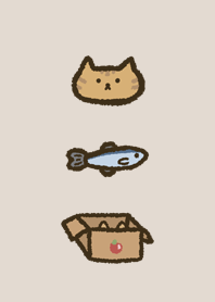 Tabby And Fish