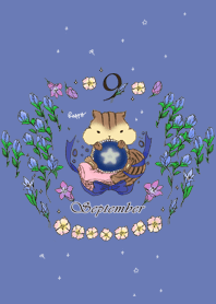 誕生石カラーのおまもりきせかえ『９月』