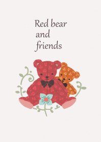 Red bear and friends