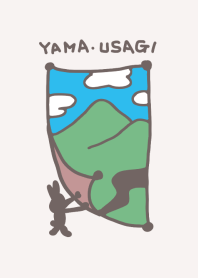 シンプル山うさぎ