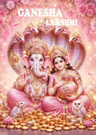 Ganesha, Lakshmi, fulfillment wishes.2