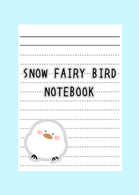 SNOW FAIRY BIRD NOTEBOOK-LIGHT BLUE