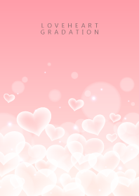 LOVE HEART GRADATION Pink&Beige 28
