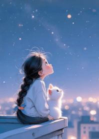可愛少女與夜空V.27
