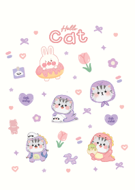 แมวน้อยน่ารักพาสเทล