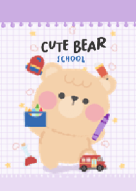 Cute Vanilla Bear : school