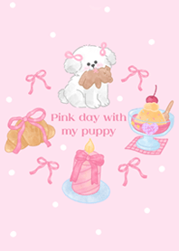 Pink day with my puppy