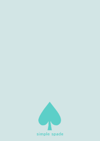 simple spade #turquoise(JP)