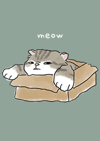 neko drawing1 - dusty green