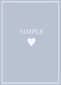 SIMPLE HEART =iceblue beige=