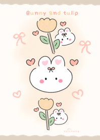 Bunny and tulip v.2 :) :) :) :)