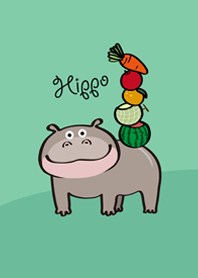 ผักผลไม้ฮิปโป!(เขียวมิ้นท์)