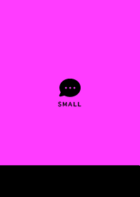 Small Button / Black&Neon Pink