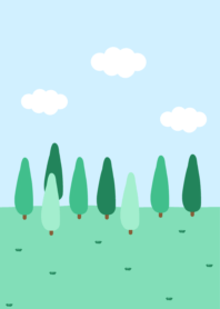 trees and sky