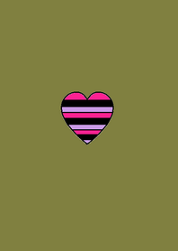 (colorful border heart theme(khaki))