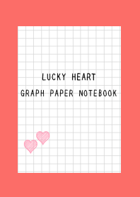 LUCKY HEART GRAPH PAPERj-VERMILION