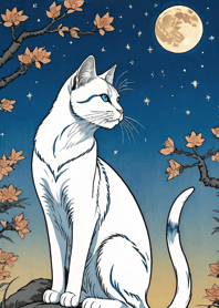 Cat under the Moon fc5a0a