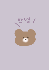 Korea Bear -dusty purple-