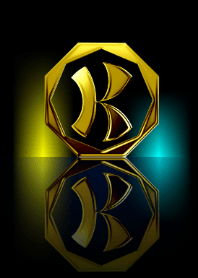 華麗なる金「Ｋ」（水面鏡）