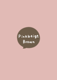 Pink beige and brown. simple.