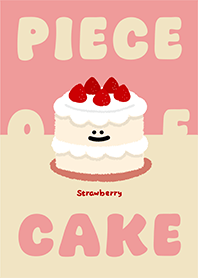A strawberry cake