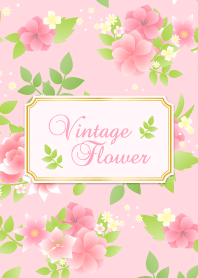 Vintage flower-pink2-
