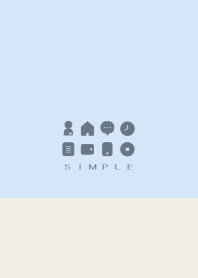 SIMPLE(beige blue)V.1012b