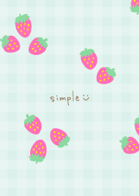 Pink strawberry check17 from Japan