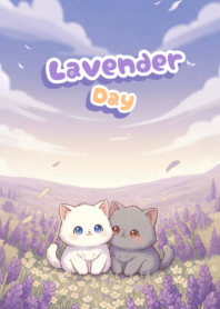 Lavender Field Cats