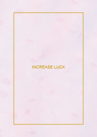 Pink flower petals increase luck