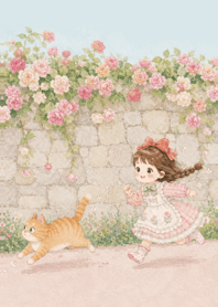 A bright morning with an orange cat