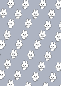 many rabbits (dusty blue)