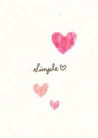 Watercolor heart Japanese paper30 J