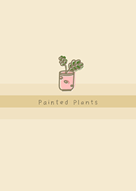 Painted plants JA-beige (Be5)