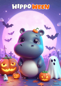 ฮิปโปน้อยน่ารักวันฮาโลวีน 40