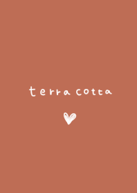 Fashionable terracotta color.