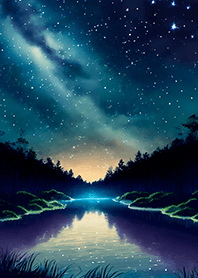 Beautiful starry night view#1767